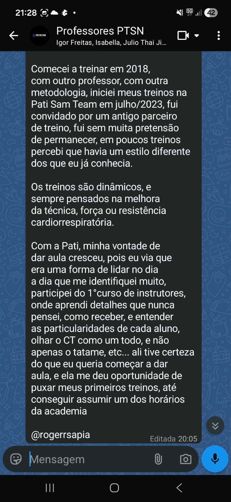 Depoimento de Roger Sapia sobre o Método SAN 360